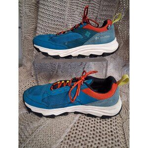 Columbia Mens Blue & Orange Outdoor Hiking Shoes US Size 9.5 EU 42.5 Omni-Grip S